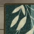 thumbnail image 7 of Mainstays Traditional Leaf Block Blue Brown Print Indoor Area Rug, 4'x5'4", 7 of 7