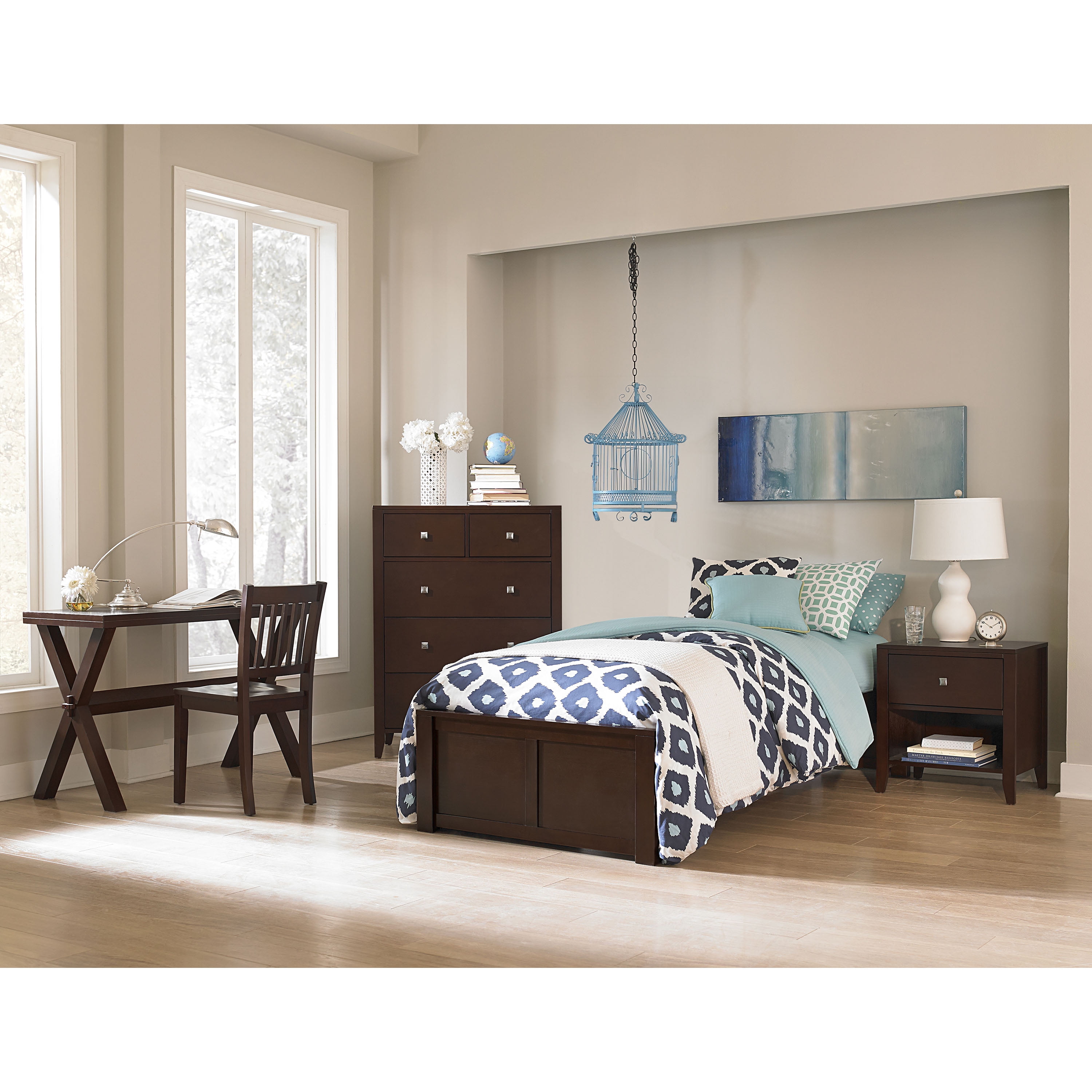 Hillsdale Furniture Springfield Complete Bed Set White Twin