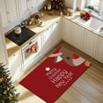 thumbnail image 2 of Christmas Floor Mat, Absorbent Polyester Entrance Mat, Non-Slip Indoor Door Mat for Kitchen, Bathroom, Entryway Holiday Decoration, Soft Cushioned Low-Profile Rug, Easy to Clean, 23.62x15.75 in, 2 of 6
