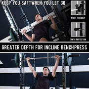 Eonfit E3 Smith Machine for Home Gym Equipment, Multi-Function Power Cage Squat Rack with Cable Crossover LAT Pulldown Pulley System All in One