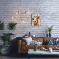 thumbnail image 3 of Bathroom Cow Wall Decor Farmhouse Canvas Wall Art Vintage Paintings Pictures for Bedroom Rustic Wall Decor Modern Brown Framed Artwork Country Decor for Kitchen Office Home Wall Decoration Size 12x15, 3 of 6