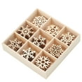 thumbnail image 6 of Gymnture 45pcs Wooden Christmas Snowflake Cutouts for Decoration and Gifts, 6 of 10