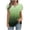 Green, variant on XYAIXT Women Summer Tops Gradient Color Pleated Fashion Casual Blouses Petal Sleeve T-shirt V Neck Crisscross Strap Tee