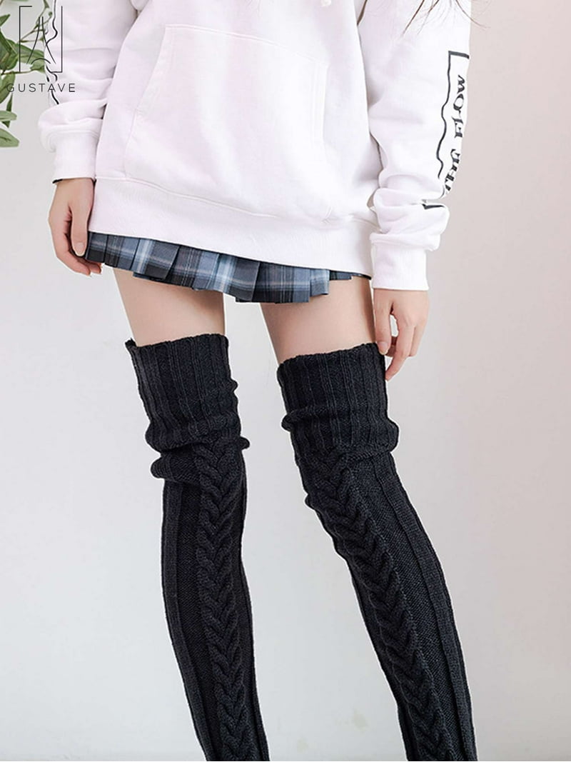 Lululemon Thigh High Socks Over The Knee Yoga Wool Winter Warm Birthday Black lululemon athletica | Accessories | Lululemon Thigh High  main image 2