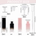 thumbnail image 2 of 4Pcs 6ml Square Empty Lip Gloss Tube Glaze Container with Wand Applicator and Rubber Stopper Black Pink Gradient Refillable Lipgloss Balm DIY Samples Bottle Tube with Droppers Funnel for DIY, 2 of 6
