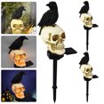 thumbnail image 3 of 3 Piezas Luces Solares LED Estacas Resina Solar Halloween (B) Rojo, 3 of 5