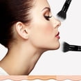 thumbnail image 4 of Double ended foundation brush 2 in 1 makeup brush eye shadow brush mixed foundation concealer, 4 of 4