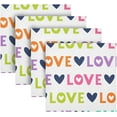 thumbnail image 5 of GZHJMY Valentine's Day Love Heart Cloth Napkins Set of 1, Reusable Washable Oversized Table Napkins for Family Wedding Dinner Party Home Decor, 20 Inch Decorative Washcloths, 5 of 7