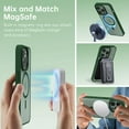 thumbnail image 5 of for iPhone 13 Pro Max Case Clear Magnetic Compatible with Magsafe, Thin Slim Transparent Non Yellowing, Hybird Soft Silicone Bumper & Hard Plastic Protective Cover for Women, Dark Green, 5 of 13