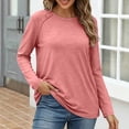 thumbnail image 6 of ByworldtasicNo Boundaries Long Sleeve Shirts for Women Fall Outfit 2026 Fashion Casual T Shirt Ribbed Round Neck Basic Loose Tunic Tops, 6 of 9