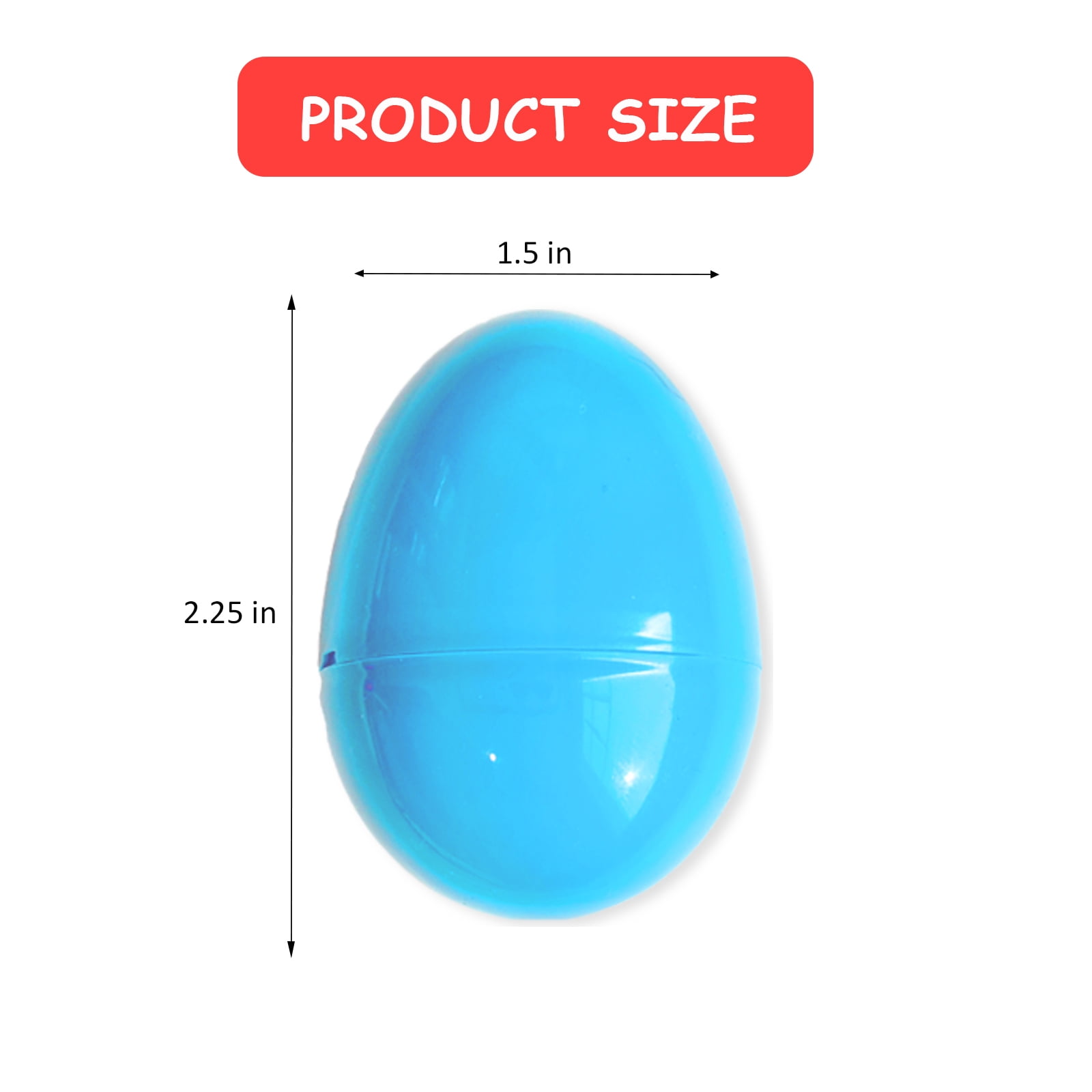 500PCS Plastic Easter Eggs, Empty 2.3" Eggs Bulk Fillable for Easter Hunt Party Favor Basket Stuffers Filler Classroom Prize Supplies Decor