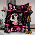 thumbnail image 4 of Womens Breast Cancer Awareness Hope 3D Printing Double Blank Elazy Blanket, 4 of 9