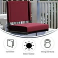 thumbnail image 4 of BizChair Set of 2 500 lb. Rated Lightweight Stadium Chair with Ultra-Padded Seat, Maroon, 4 of 14