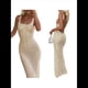 thumbnail image 1 of Vestido de Crochet para Mujer, Vestido Sin Espalda, Vestido Maxi de , Vestido de Punto Transparente. M, 1 of 9