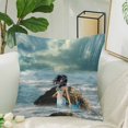 thumbnail image 2 of MKHERT Beautiful Mermaid Pillow Covers Pillowcase Throw Pillows 18x18 inch, 2 of 2