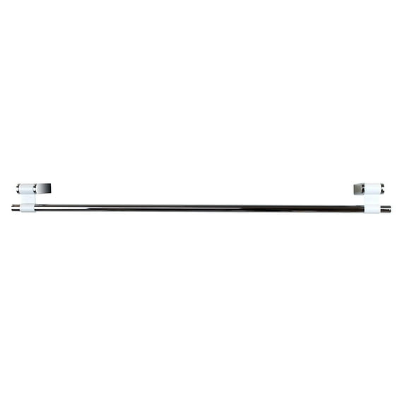 Iris Chrome White 14" Small Towel Bar/Towel Rail Holder