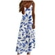 thumbnail image 2 of Puntoco Vestidos Mujer Moda Elegante Verano Casual Sólido V-Cuello Camis Vestido Largo Sin Mangas, 2 of 5