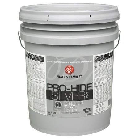 - Pratt & Lambert Pro-Hide Silver 5000 Latex Flat Interior Wall Paint