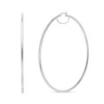 thumbnail image 6 of LeCalla 925 Sterling Silver Light-Weight Italian Design Click Top Large Hoop Earrings Jewelry for Women and Teen 80MM, 6 of 9