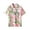Green, variant on 67 Women Vintage Floral Print Lapel Collar Button Down Short Sleeve Shirt