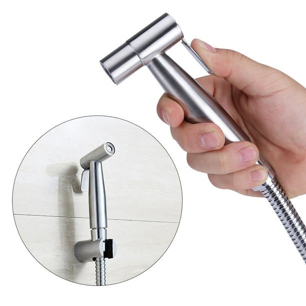 Pistolet de pulvérisation Bidet de poche Pulvérisateur de toilette Tête de  douche Buse de nettoyage de salle de bain avec tuyau de douche Portable