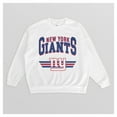 thumbnail image 4 of Women's Gameday Couture  White New York Giants Swift Strike Premium Oversized Fleece Pullover Sweatshirt, 4 of 4