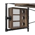 thumbnail image 5 of Newboti Furniture Endang Weathered Oak & Black Finish Writing Desk BN.0683, 5 of 10