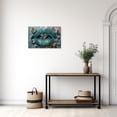 thumbnail image 2 of ZHONGYUTONG Lip Canvas Wall Art Teal Lips with Butterfly Pictures Painting Poster Artwork for Home Decor Framed (12.00" x 18.00"), 2 of 5