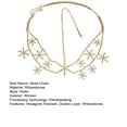 thumbnail image 7 of Eoperou Women Retro Tiara Luxury Rhinestone Bridal Hexagon Pendant Head Chain Double Layer Princess Prom Wedding Head Chain, 7 of 7