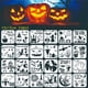 thumbnail image 1 of 24 plantillas pequeñas de Halloween para sobre madera, plantillas de calabaza de Halloween de pulgadas reutilizables para adornos de Macarena Plantillas de Halloween, 1 of 7