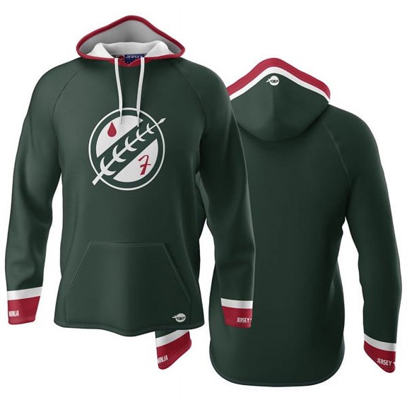 Jaster's Feather Green Lightweight Hockey Hoodie