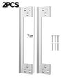 thumbnail image 1 of 2PCS Door Latch Guard Plate L Shaped Secur​ity Reinforcement Striker Plates, 1 of 6