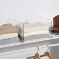thumbnail image 3 of Mainstays Clear Plastic Closet Shelf Dividers, 2-Pack, 3 of 8