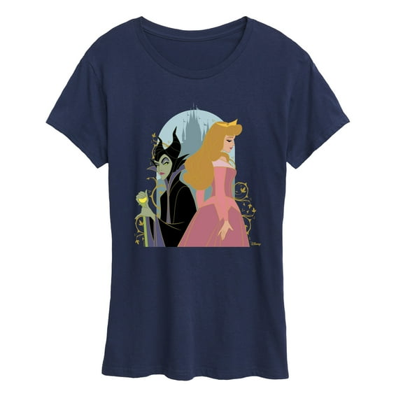Disney Princess - Malifecent And Sleeping Beauty - Women's Short Sleeve Graphic T-Shirt