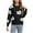 Black (NEW), variant on PFRNLF Womens Floral Sweaters Fall Winter Crew Neck Long Sleeve Loose Knit Pullover Sweater Tops