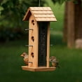 thumbnail image 4 of Perky-Pet Brown Wood Tin Jay Wild Bird Feeder - 2 lb Capacity, 4 of 7