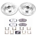 thumbnail image 3 of PowerStop Front Z26 Street Warrior Carbon-Fiber Ceramic Brake Pad and Drilled and Slotted Rotor Kit Fits: INFINITI NISSAN Select Models K2282-26, 3 of 9