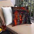 thumbnail image 1 of Ahgly Company Earth Volcano Outdoor Throw Pillow, 18 inch by 18 inch, 1 of 6