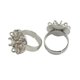 thumbnail image 4 of Conjunto de 10 Anillos de Latón Redondo Ajustables en Plateado con 15 Enganches para Crear Joyería, 4 of 5