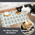 thumbnail image 5 of Dog Food Mats for Floors Waterproof, Dog Cat Water Bowl Mats Pet Feeding Absorbent Mat Dog Cat Pet Placemats for Food and Water 12 * 20 inch, 5 of 6