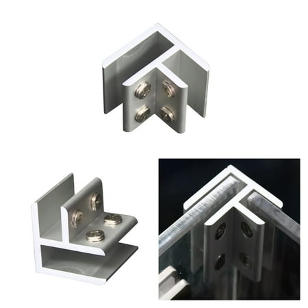 

2PCS 90 Degree Glass Angle Clamp Handrail Balustrade Clip Bracket -12MM