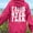 Rose Red, variant on Women's Hooded Sweatshirt With Slogan Print And Kangaroo Pocket FAITH OVER FEAR PSALM