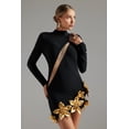 thumbnail image 4 of Vestido Bellabarnetten Grinin con forma de vendaje con flores recortadas en miniatura, 4 of 7