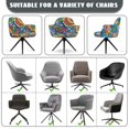 thumbnail image 6 of Xoenoiee Hippie Daisy Pattern Velvet Office Chair Slipcover with Arms, Modern Office Computer Chair Protector,Stretch Wingback Dining Chair Cover Protector for Home Kitchen Living Room, 6 of 7