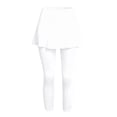 thumbnail image 4 of KHONTS Women's Yoga Skirted Capri Leggings Golf Tennis Pants with Skirt for Running Workout Active White XL, 4 of 7