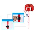 thumbnail image 2 of WEUVEB 1 Set Basketball Rack for Kids with Red Metal Indoor Outdoor Exercise, 2 of 8