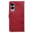 thumbnail image 5 of For Samsung Galaxy S25 Edge Case Calf Texture Leather Stand Book Style Phone Cover - Black, 5 of 5