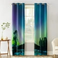 thumbnail image 3 of Northern Lights Window Curtains Lights Indoor Decor Kids Curtain Panels With Grommets Outdoor Curtains Window, 3 of 5