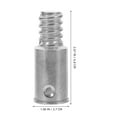 thumbnail image 2 of BESTYASH 2Pcs Metal Threaded Extension Pole Adapter Tips for Brooms Mops and Brushes Silver Alloy, 2 of 8