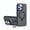 Black, variant on llytechgroup Magnetic Case for iPhone 12 Pro Max, Built-in Ring Holder Kickstand Support Wireless Charging Slim Fit Shockproof Protective Back Cover Bumper for iPhone 12 Pro Max, Black